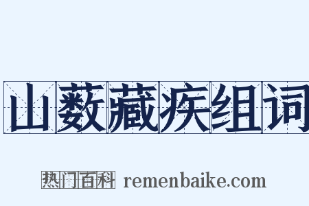 山薮藏疾组词是什么意思的图片